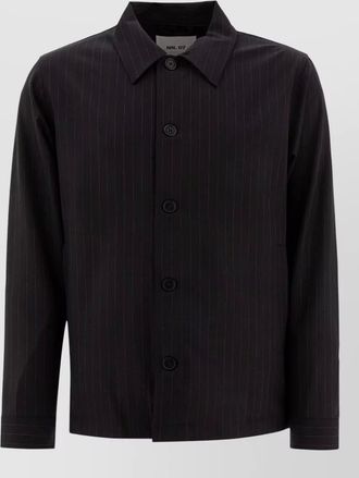 Nn.07 striped shirt jacket