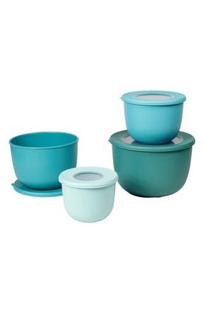 TarHong Set of 4 Stackable Melamine Mixing Bowls in Blue at Nordstrom Rack