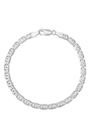 Queen Jewels Mens Tiger Eye Chain Bracelet in Silver at Nordstrom Rack