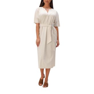 JapanTKY Gero Midi Jurk - Dames - Casual kleedjes - Beige - XL - Kleedjes