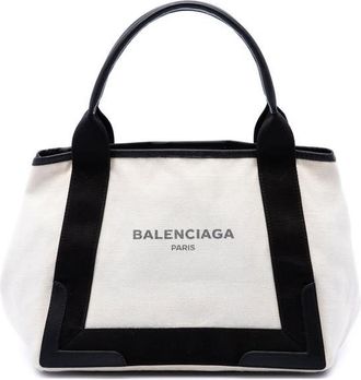 Balenciaga Pre-owned Balenciaga Canvas Navy Cabas Tote S Ladies LEQZGK9QYNZGZICI