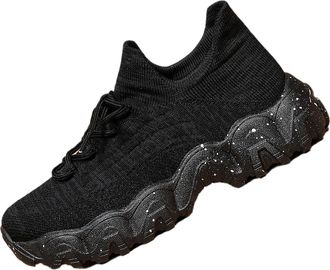 Generic Nurse Babe Shoes for Women, Mesh Orthopedic Sneakers, Anti-Slip Slip-On Orthopedic Sneakers (Black D, Adult, Women, 5, Numeric, UK Footwear Size Syste