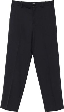 A.P.C. Kostuumbroek - Heren - Nette broeken - Blauw - 2XL - Wol - Broeken