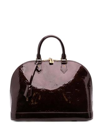 Louis Vuitton 2012 Monogram Vernis Alma GM handbag - women - Leather - One Size - Red