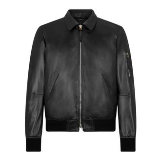 Tom Ford Heren, Jassen, Zwart, Maat: 2XL Leer