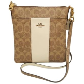 Coach Pre-owned Canvas Shoulder Bag - Dames - Pre-owned - Beige - Maat: ONE Size