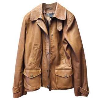 Ralph Lauren Tan Leather jacket Size L