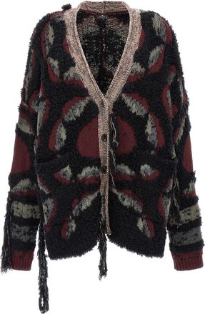 Etro Etro Fringed Oversized Cardigan