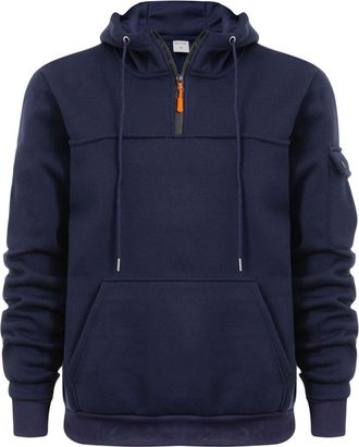 Generic Mens Hoodies Half Zip Pullover Work Jumpers Military Tactical Sweatshirts Sport Hooded Sweatshirts Winter Jackets Long Sleeve Hoody Top Zipper Pockets