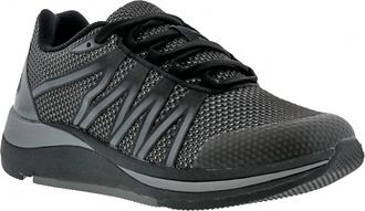 Drew Womens Balance Comfort Sneaker In Black Mesh Combo