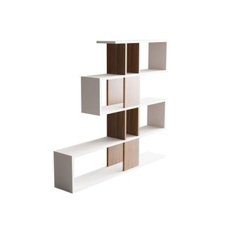 Habitat & Jardin Librer&iacute;a de madera karlin - 120 x 20 x 109 cm - blanco