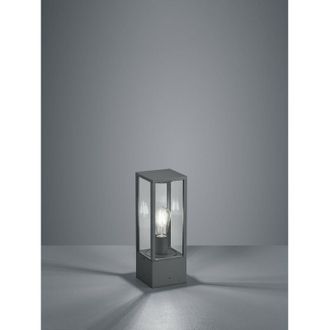 Trio Farol De Jard&iacute;n Cuadrado Antracita Garonne Alt. 40 Cm Lighting