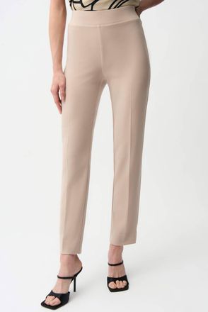 Joseph Ribkoff Slit Leg Ponti Pull On Pant In Beige