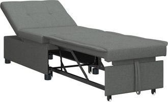 vidaXL Sofa Bed Dark grey 194 x 67 x 37 cm Fabric vidaXL