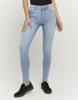 Tally Weijl Skinny-fit-Jeans TALLY WEIJL SPADEPUMPMR, Damen, Gr. 34, N-Gr, bleach indigo wash, Denim/Jeans, Obermaterial: 88% Baumwolle, 10% Elastomultiester, 2% 