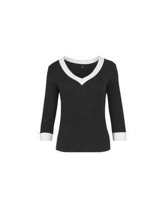 Anne Fontaine Sol Knit Top in Black at Nordstrom, Size Medium Eu