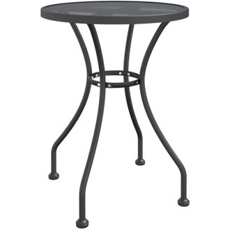 vidaXL Mesa De Jard&iacute;n &Oslash;60x72 Cm Antracitis De Malla De Metal Expandido