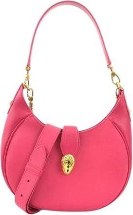 Bulgari Pre-owned Serpenti Ellipse Shoulder Bag - Dames - Pre-owned - Roze - Maat: ONE Size Leer