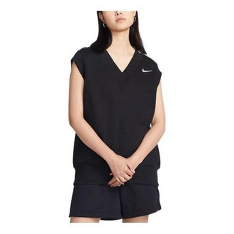Nike (WMNS) Nike Sportswear Phoenix Fleece Oversized Vest Black DQ6760-010