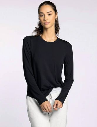 Thread & Supply Stassia Long Sleeve Tee In Black