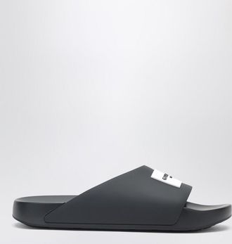 Givenchy Label flat mules in black rubber