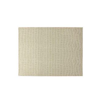 Frieling Davanti by Crocodile Placemats Set of 6, Rectangular 16.5 x 12.5 Inch Indoor Outdoor Table Placemats in Beige at Nordstrom