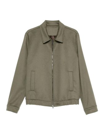 Costumein zip-front welt-pocket jacket - Green