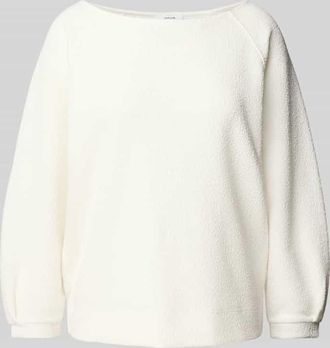 OPUS Sweatshirt mit U-Boot-Ausschnitt Modell Gasba in Offwhite, Gr&ouml;&szlig;e 42