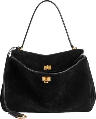 Balenciaga (WMNS) Balenciaga Rodeo Handbag Medium Black 7897722ACKO1000