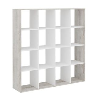 Calicosy Mueble de 16 casillas - L138,5 x H143 cm - Blanco