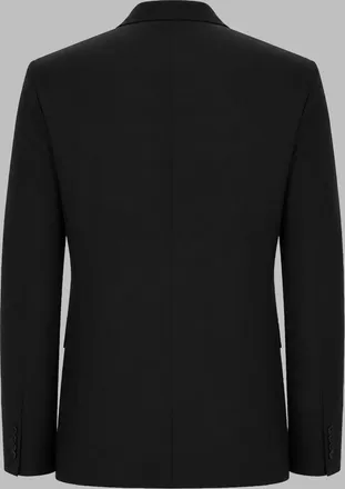 HUGO BOSS Mens Jacket H-Huge-B1 Black Virgin Wool