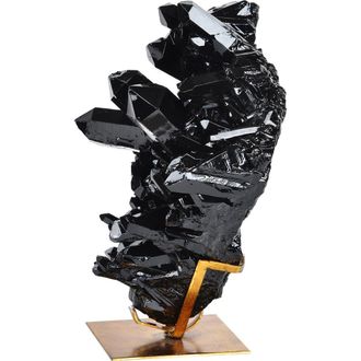 RENWIL Dinova Marble & Wood Tray in Black at Nordstrom