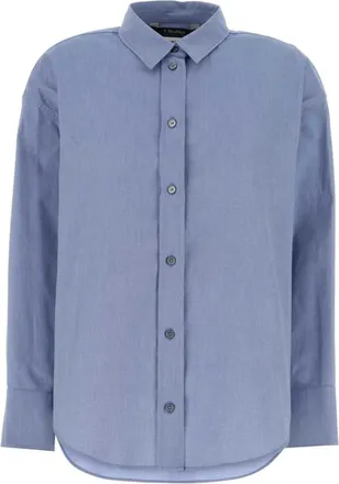 Max Mara Blue Relaxed Solid Shirt