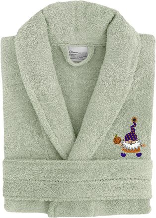 Linum Home Textiles Turkish Cotton Terry Embroidered Unisex Halloween Bath Robe