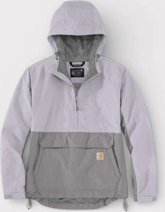 Carhartt Work in Progress Womens Carhartt Rain Defender Loose Fit Lightweight Packable Anorak - Grey - Size: 10/8