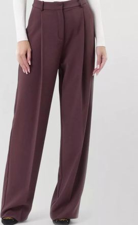 Elisabetta Franchi high waist wide leg pleated trousers