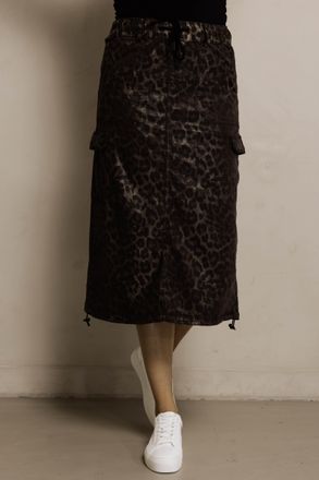 Zhrill Midirock ZHRILL ZHJIL, Damen, Gr. L, schwarz, Web, Obermaterial: 67% Baumwolle, 30% Lyocell (TENCEL), 3% Elasthan, k&ouml;rpernah kniebedeckend, R&ouml;cke Midi