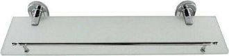 Trade Shop Trade Shop - Mensola In Vetro Per Bagno Acciaio Satinato Fissaggio A Parete Muro 50cm 69198