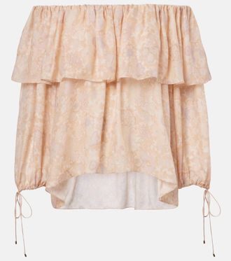 Chlo&eacute; Chlo&eacute; Floral silk charmeuse top