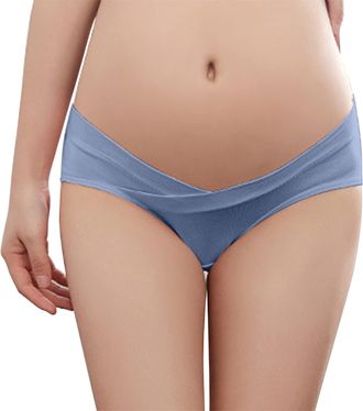 Generic Underpants for Women over 60 Pregnant Womens Underwear Pure Cotton After Pregnancy Low Waist Abdomen Support Seamless Thin Summer Large Size Womens Un