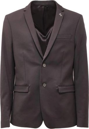 Patrizia Pepe Italiaans Stijl Zwart Jasje - Heren - Blazers - Zwart - L - Jassen