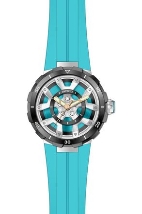 Invicta Racing 49442 Heren Horloge - Quartz Uurwerk - Roestvrij Staal met Blauwe Wijzerplaat - 46mm