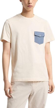 Moncler Denim Pocket T-Shirt - Beige