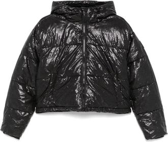 DKNY Zwarte Puffer Donsjas - Dames - Winterjassen - Zwart - L - Polyester - Jassen