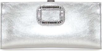 Roger Vivier Pilgrim Leather Clutch