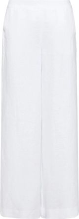 Marella Blue Mllottelia Wide-Leg High Linen Pants