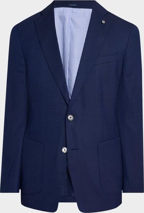 Peter Millar Men & apos;s Excursionist Wool-Silk Blazer