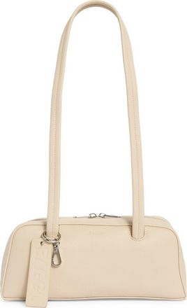 Baggu Small Recycled Leather Bowler Shoulder Bag in Stone at Nordstrom Rack