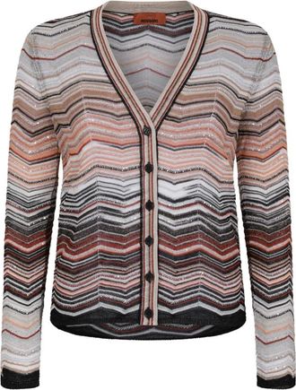 Missoni Cardigans, female, Multicolor, Size: 2XS Multicolour Cardigan With Sequins