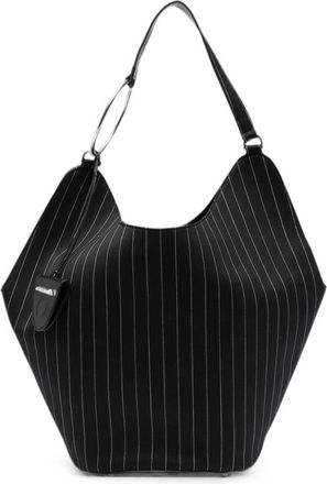 Dondup Large Pinstripe Tote Bag